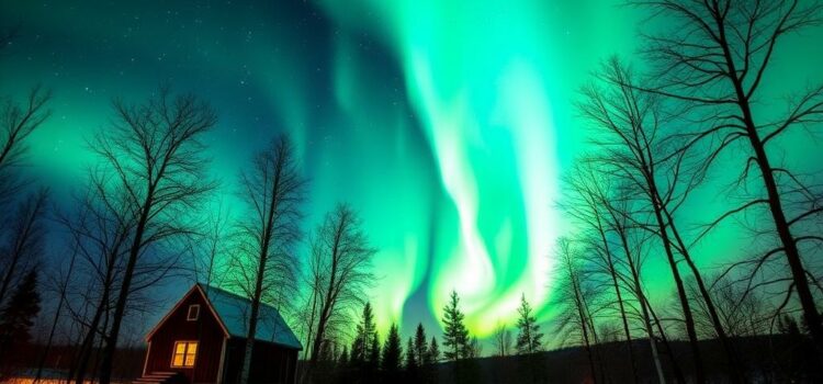 Наблюдение за северным сиянием: лучшие места в Швеции